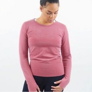 ZYIA Active Performance Red Long Sleeve Tee